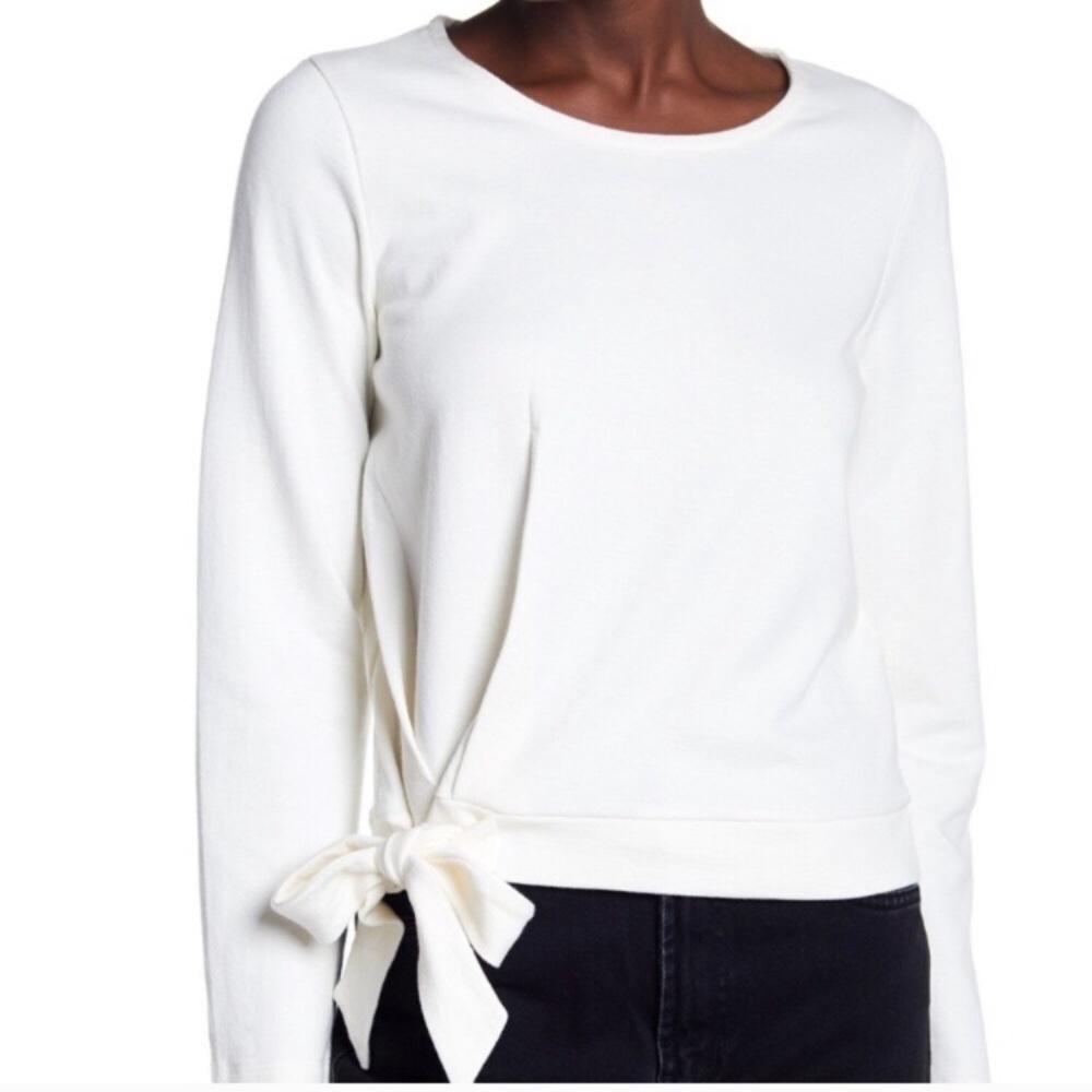 Madewell side tie tee